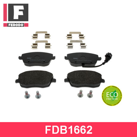 FDB1662 FERODO  Комплект тормозных колодок, дисковый тормоз