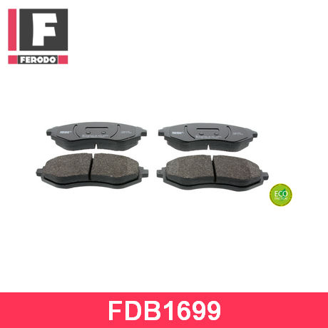 FDB1699 FERODO  Комплект тормозных колодок, дисковый тормоз