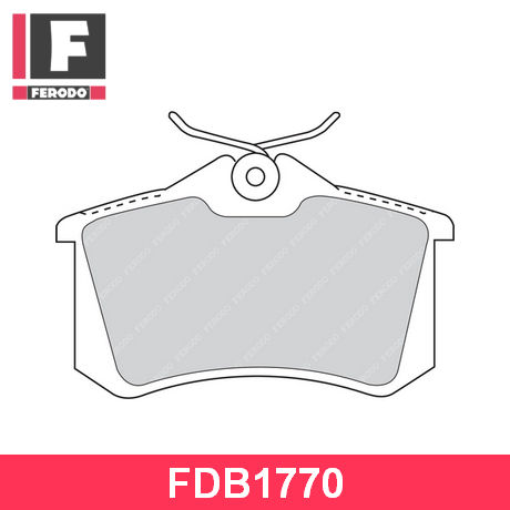FDB1770 FERODO  Комплект тормозных колодок, дисковый тормоз