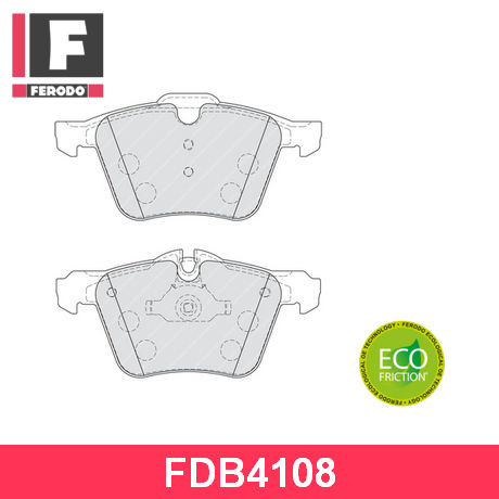 FDB4108 FERODO  Комплект тормозных колодок, дисковый тормоз