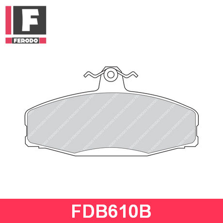 FDB610B FERODO  Комплект тормозных колодок, дисковый тормоз