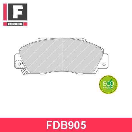 FDB905 FERODO  Комплект тормозных колодок, дисковый тормоз