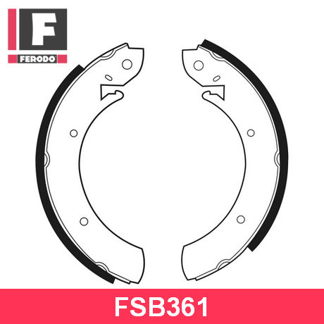 FSB361 FERODO  Комплект тормозных колодок