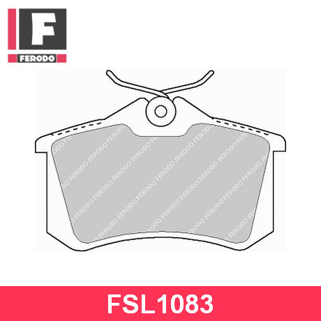 FSL1083 FERODO  Комплект тормозных колодок, дисковый тормоз