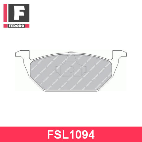 FSL1094 FERODO  Комплект тормозных колодок, дисковый тормоз