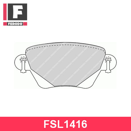 FSL1416 FERODO  Комплект тормозных колодок, дисковый тормоз