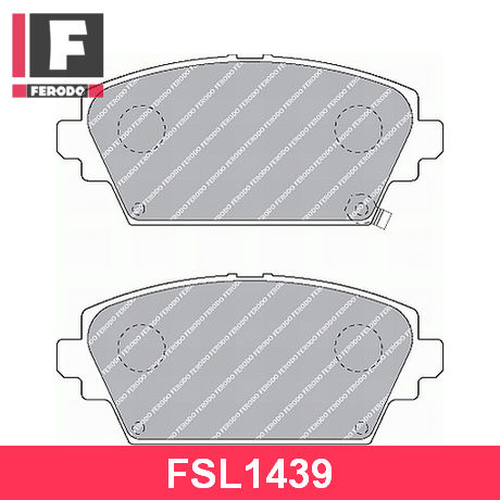 FSL1439 FERODO  Комплект тормозных колодок, дисковый тормоз
