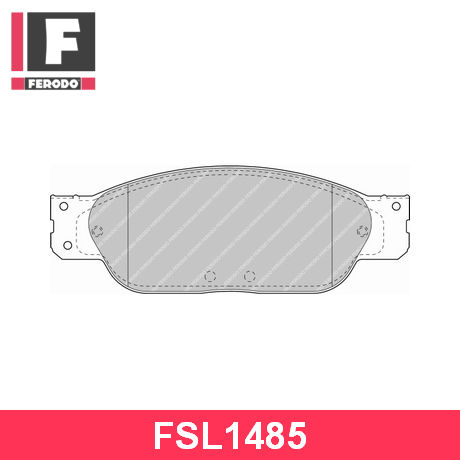FSL1485 FERODO  Комплект тормозных колодок, дисковый тормоз