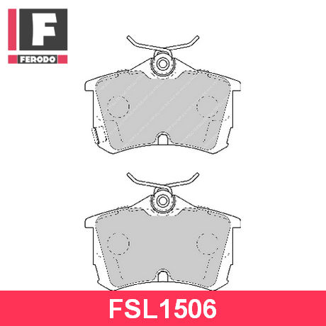 FSL1506 FERODO  Комплект тормозных колодок, дисковый тормоз