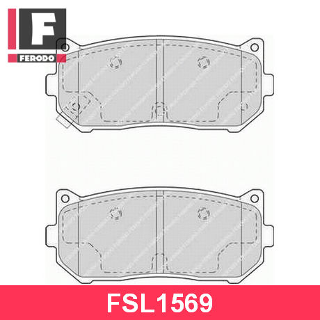 FSL1569 FERODO  Комплект тормозных колодок, дисковый тормоз