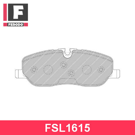 FSL1615 FERODO  Комплект тормозных колодок, дисковый тормоз