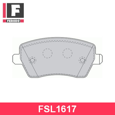 FSL1617 FERODO FERODO  Колодки тормозные дисковые комплект