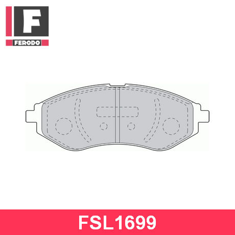 FSL1699 FERODO  Комплект тормозных колодок, дисковый тормоз