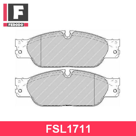 FSL1711 FERODO FERODO  Колодки тормозные дисковые комплект