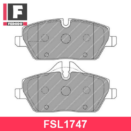 FSL1747 FERODO FERODO  Колодки тормозные дисковые комплект