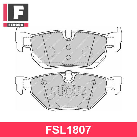 FSL1807 FERODO FERODO  Колодки тормозные дисковые комплект