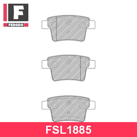 FSL1885 FERODO  Комплект тормозных колодок, дисковый тормоз