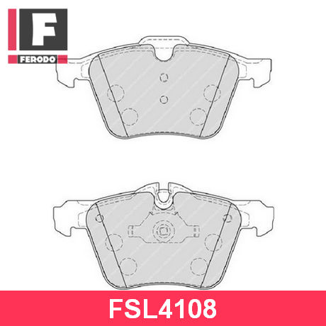 FSL4108 FERODO  Комплект тормозных колодок, дисковый тормоз