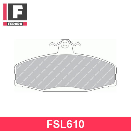 FSL610 FERODO  Комплект тормозных колодок, дисковый тормоз