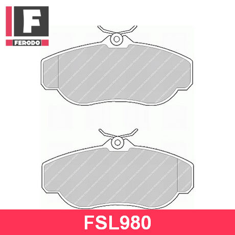 FSL980 FERODO  Комплект тормозных колодок, дисковый тормоз