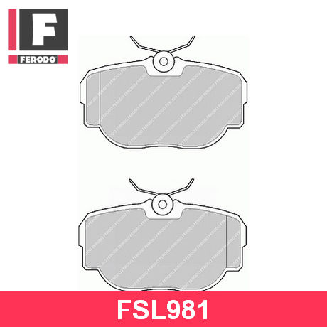 FSL981 FERODO  Комплект тормозных колодок, дисковый тормоз