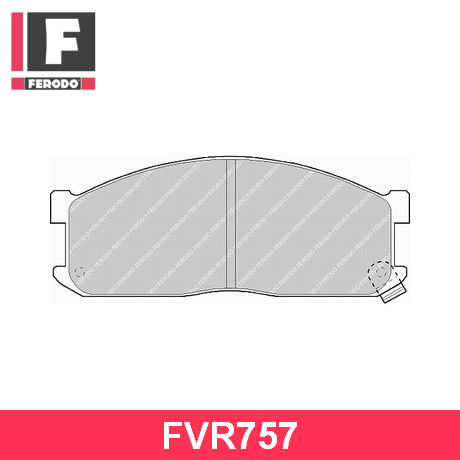 FVR757 FERODO  Комплект тормозных колодок, дисковый тормоз