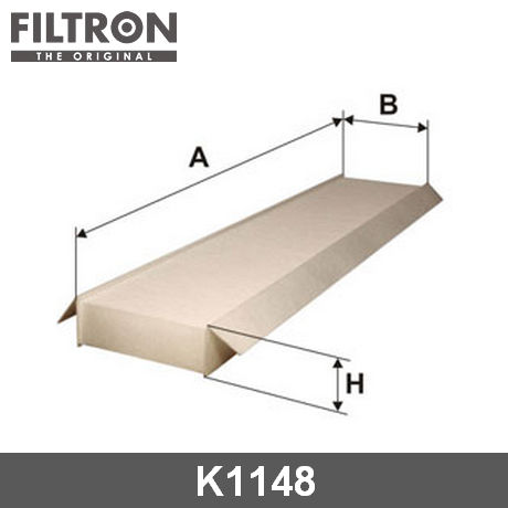 K1148 FILTRON FILTRON  Фильтр салонный; Фильтр кондиционера; Фильтр очистки воздуха в салоне;
