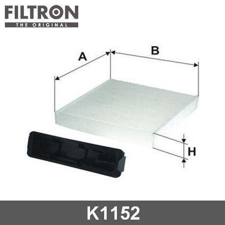 K1152 FILTRON FILTRON  Фильтр салонный; Фильтр кондиционера; Фильтр очистки воздуха в салоне;