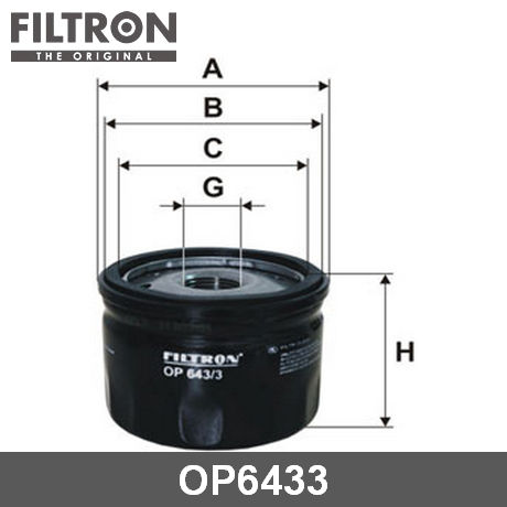OP643/3 FILTRON  Масляный фильтр