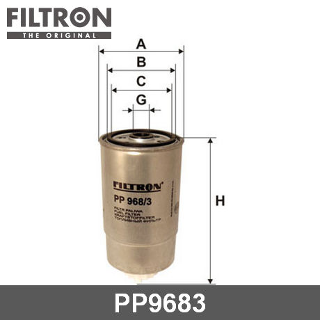 PP968/3 FILTRON FILTRON  Топливный фильтр