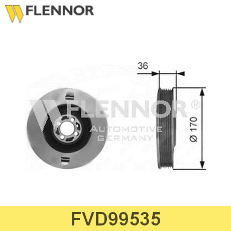 FVD99535 FLENNOR  Ременный шкив, коленчатый вал