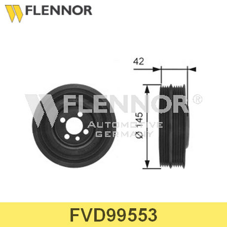 FVD99553 FLENNOR  Ременный шкив, коленчатый вал