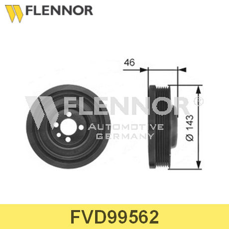 FVD99562 FLENNOR  Ременный шкив, коленчатый вал