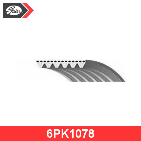 6PK1078 GATES GATES  Поликлиновой ремень; Приводной ремень; Ручейковый ремень