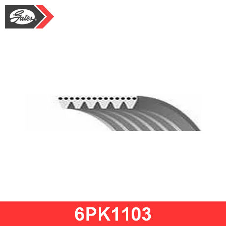 6PK1103 GATES GATES  Поликлиновой ремень; Приводной ремень; Ручейковый ремень