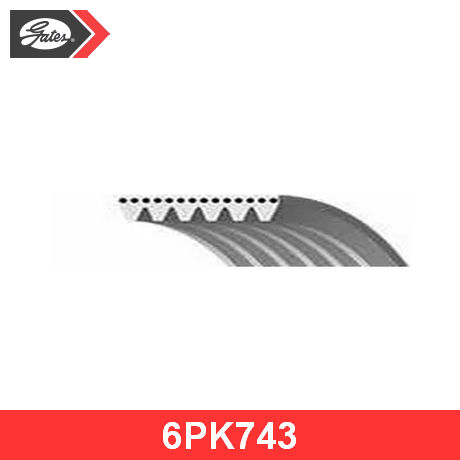 6PK743 GATES  Поликлиновой ремень