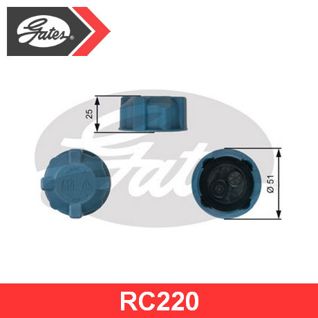 RC220 GATES  Крышка, резервуар охлаждающей жидкости