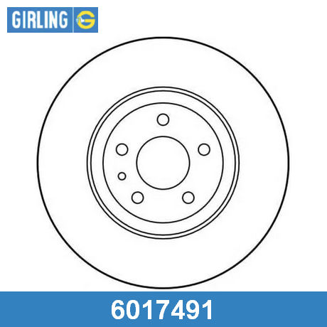 6017491 GIRLING GIRLING  Тормозной диск