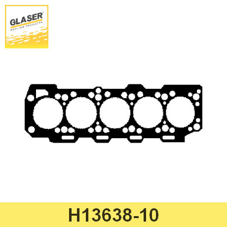 H13638-10 GLASER  Прокладка, головка цилиндра