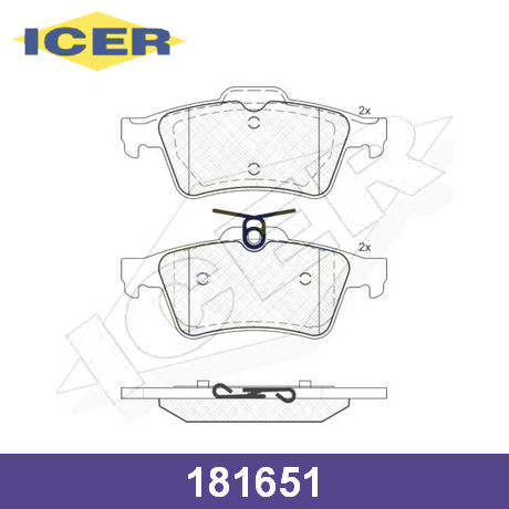 181651 ICER ICER  Колодки тормозные дисковые комплект