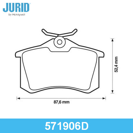 571906D JURID  Комплект тормозных колодок, дисковый тормоз