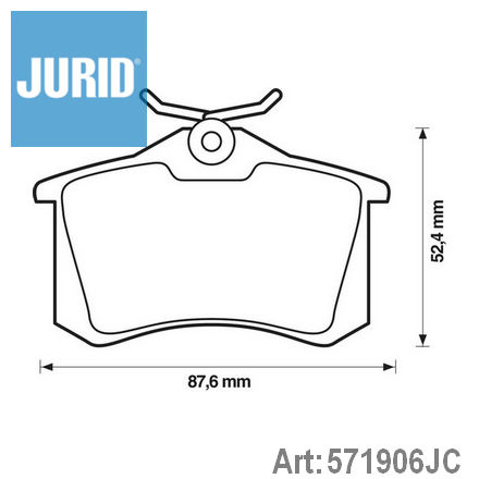 571906JC JURID  Комплект тормозных колодок, дисковый тормоз
