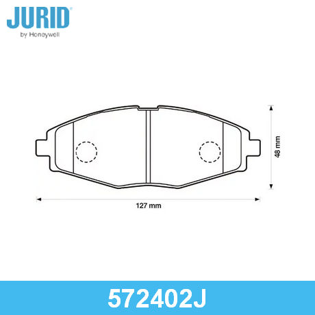 572402J JURID  Комплект тормозных колодок, дисковый тормоз