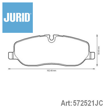 572521JC JURID  Комплект тормозных колодок, дисковый тормоз