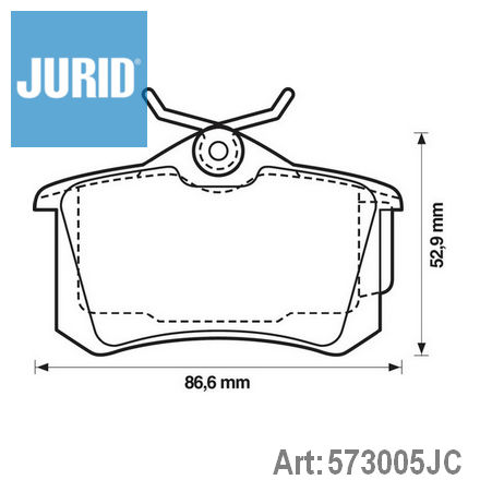 573005JC JURID  Комплект тормозных колодок, дисковый тормоз