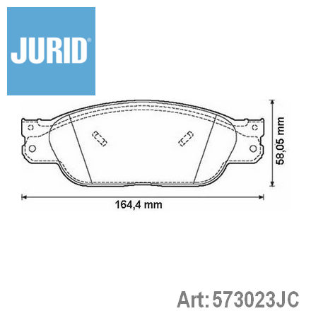 573023JC JURID  Комплект тормозных колодок, дисковый тормоз