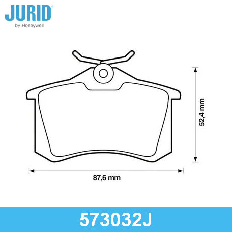 573032J JURID  Комплект тормозных колодок, дисковый тормоз