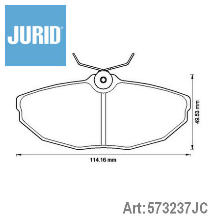 573237JC JURID  Комплект тормозных колодок, дисковый тормоз
