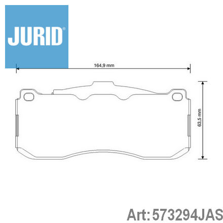 573294J-AS JURID JURID  Колодки тормозные дисковые комплект