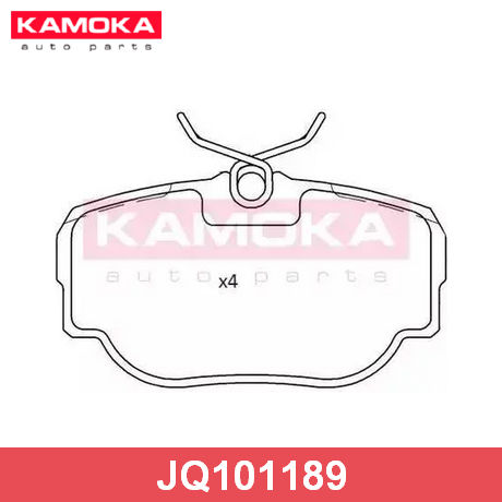 JQ101189 KAMOKA  Комплект тормозных колодок, дисковый тормоз